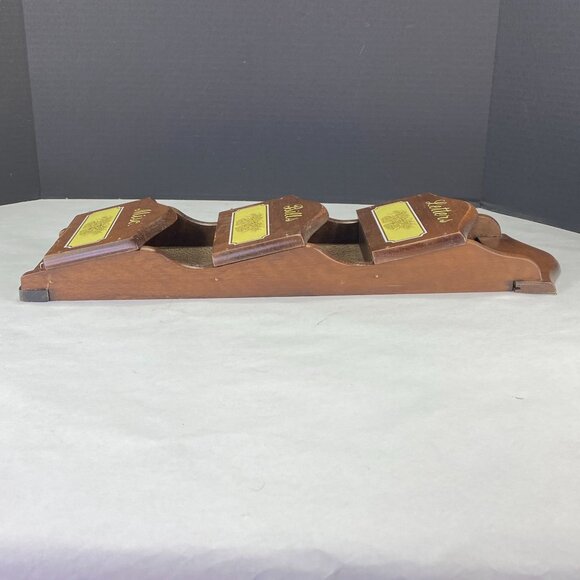 Vintage Retro Wood Wall Mount Letters Bills Misc Key Hook Organizer - Picture 6 of 12